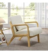 Yaheetech Accent Chair for Living Room, Corduroy Mid Century Modern Reading Armchairs with Lumbar...