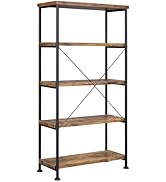 Donext 5 Tier Laminated Storage Shelves, Heavy Duty Metal Storage Utility Rack Shelf Unit for War...