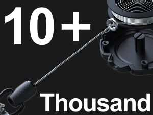 Retractable Badge Holders Retractable Badge Reel Key Chain Black