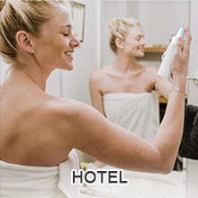 Hotel guests can bring sisal soap bag