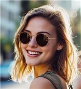 Retro Small Round Polarized Sunglasses