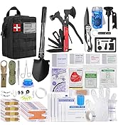 Survival Kit, 200 in 1, Gifts for Men Women Teenagers, Upgraded Survival First Aid Kit, Practical...