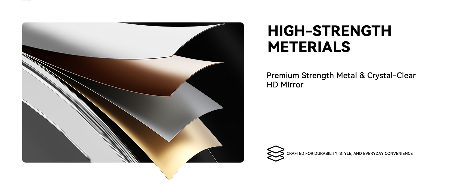 Crafted from high-strength premium metal