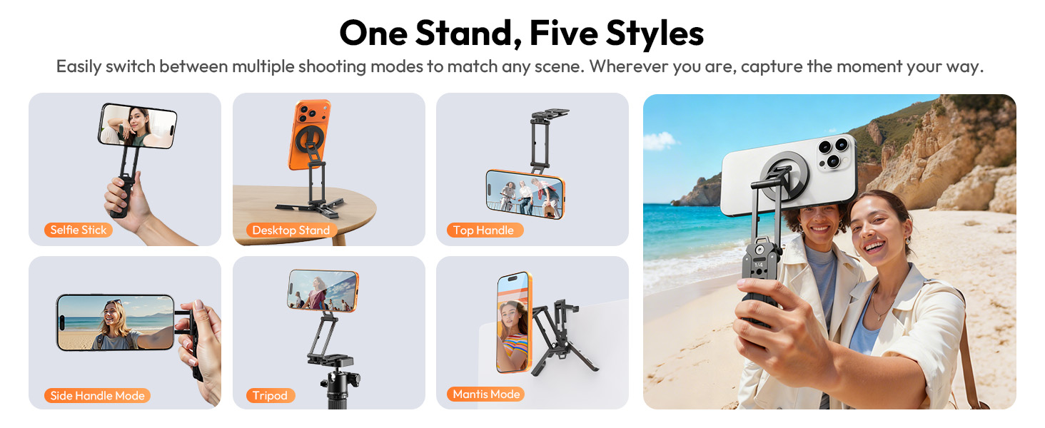 magnetic phone tripod