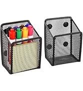 Magnetic Pencil Holder - Extra Strong Magnets Mesh Marker Holder Perfect for Whiteboard, Refriger...