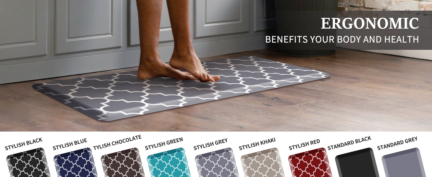 grey kitchen mat