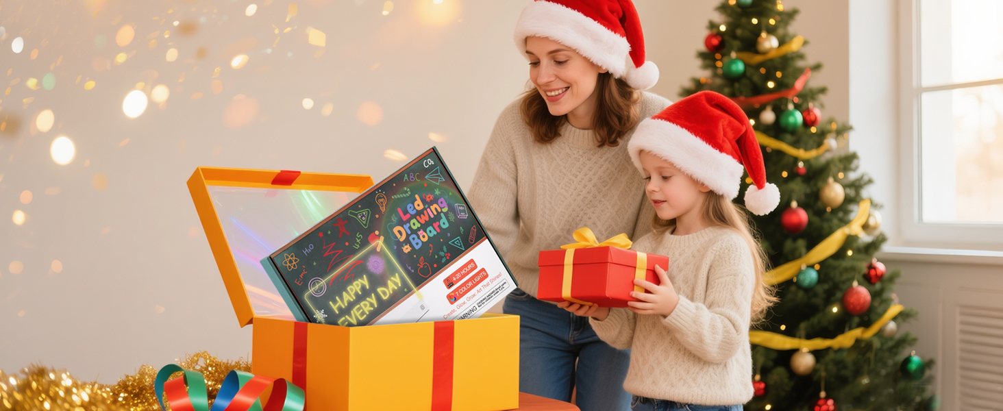 Neon Art Dry Erase Light Up Drawing Pad with Built-in Stand