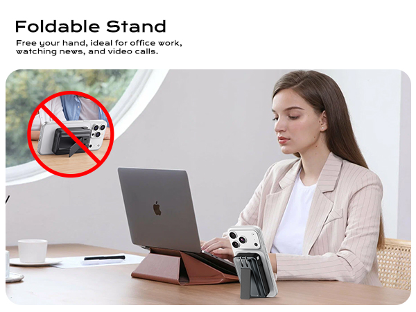 Secure Magnetic Alignment &amp;amp; Foldable Stand
