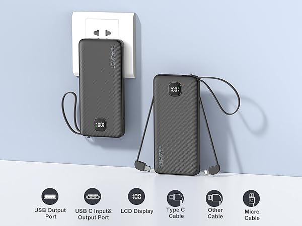 10000mAh portable charger