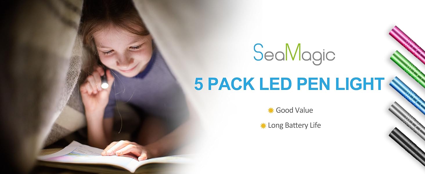 SeaMagic 5 PACK LED PEN LIGHT