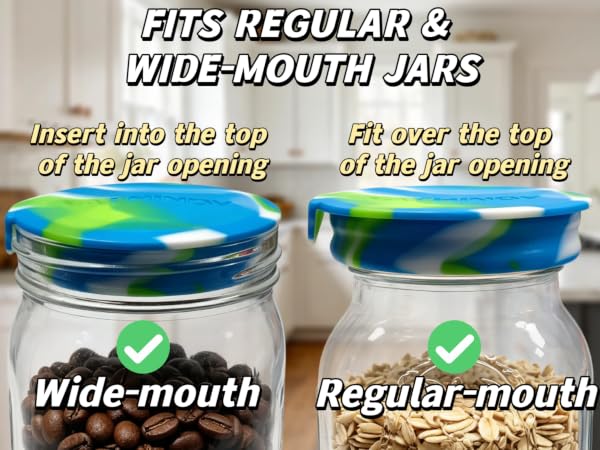 silicone mason jar lids
