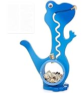AORCMITN Wooden Dinosaur Piggy Bank Boalord for Boys Kids Girls Clear Big Belly Animal Coin Bank ...