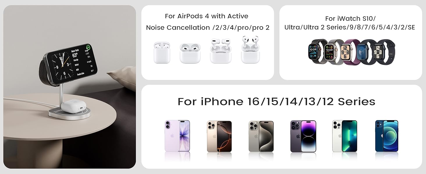 for apple watch charger stand iphone charging station iphone wireless charger charging stand 3in 1