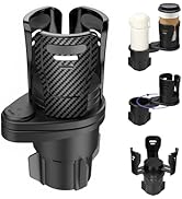 JINKEY Upgrade Cup Holder Extender, 2 in 1 Multifunction Cup Holder Expander 360°Adjustable Rotat...