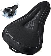 Comfortable Bike Seat Cover - DAWAY C3 Soft Gel &amp; Memory Foam Padded Bike Seat Cushion for Women ...