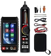 Rechargeable Network Cable Tester, WANLUTECH Tone Generator with Probe Support Digital Multimeter...