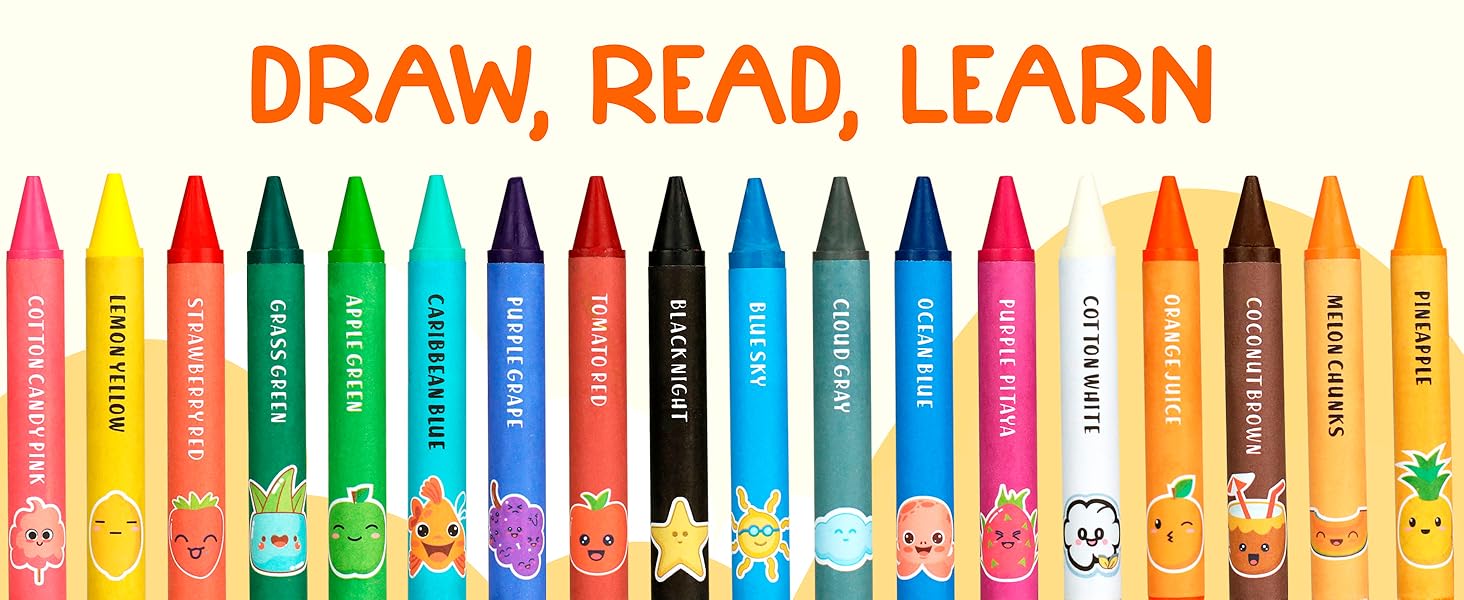 TinyGeeks Toddler Crayons Set of 18
