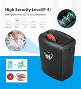 10 sheets cross cut paper shredder