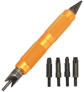 Case Prep Multitool Double Ended Debarring Hand Tool, Skid Resistance High Sharp Case Chamfer Deb...