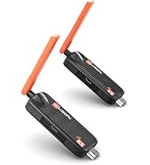Wireless HDMI Transmitter and Receiver, Support Up to 4 Receivers, 5.8G WELUSOPU HDMI Wireless Ex...