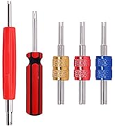 TWTADE 5PCS Tire Valve Stem Removal Tool Kit,R12 R134a Air Conditioning Valve Core Remover Tool,S...