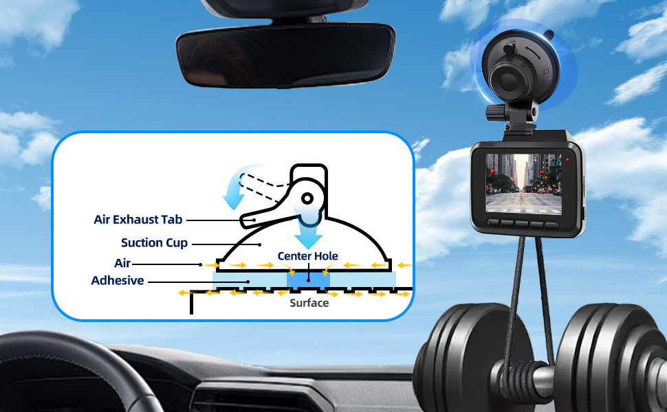 adhesive mounting tape for dashcam shield