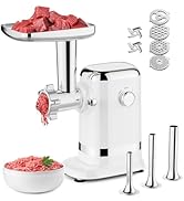 GVODE Electric Meat Grinder &amp; Sausage Stuffer | Powerful 700W Motor, 3 Sausage Tubes, 2 Blades &amp; ...