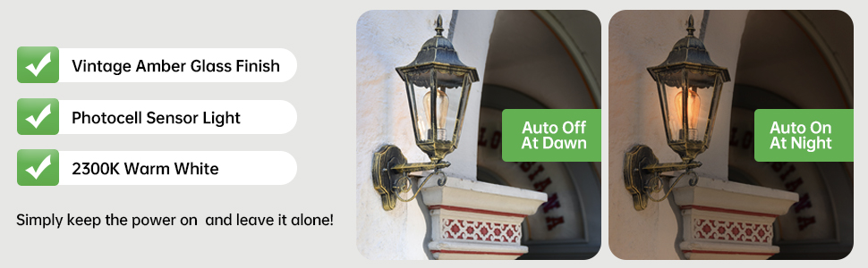 QUALILUX Dusk to Dawn ST58(ST19) Amber A02