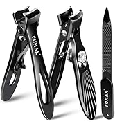 Nail Clippers for Men Thick Nails with Catcher, Large Toe Nail Clippers for Thick Toenails for Se...
