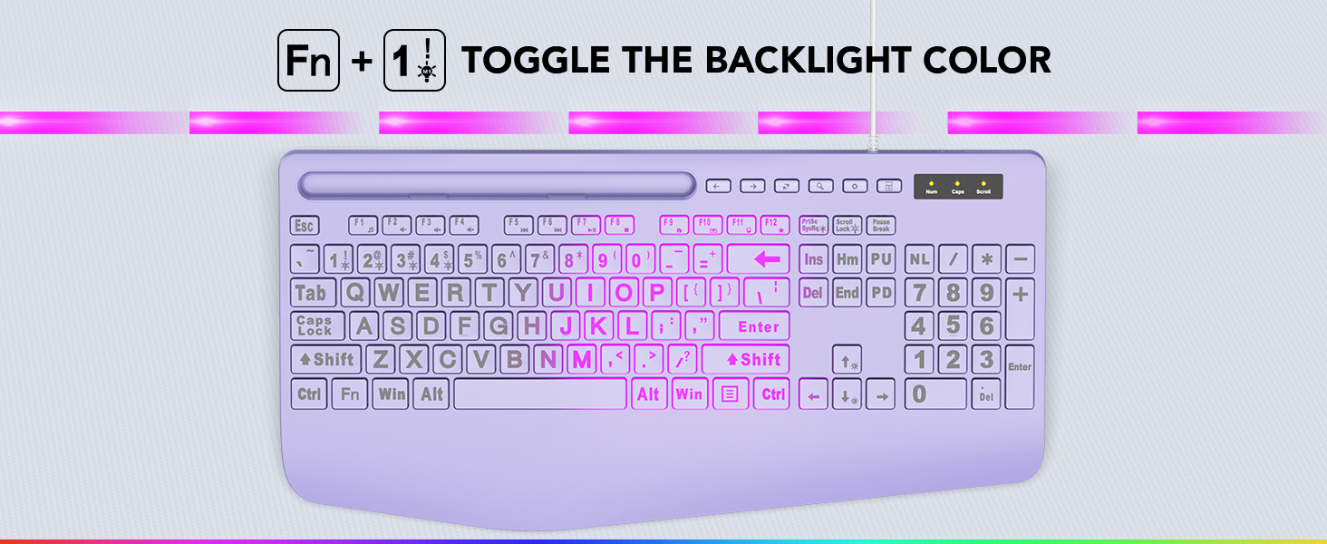 lighted keyboard