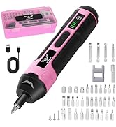 Cordless Screwdriver Rechargeable – Compact Battery Operated Electric Screw Driver with Magnetic ...