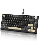 ATTACK SHARK K85 Rapid Trigger 75% Wired Mechanical Gaming Keyboard Gasket with Hot Swapped Adjus...