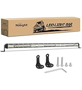 Nilight Slim LED Light Bar 31 Inch 78LED Single Row Spot Flood Combo Fog Light Driving Light Work...