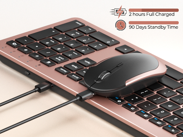 rechargeable keyboard mouse