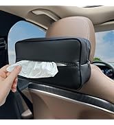 Witaxima Large Car Tissue Holder for 120 Standard Tissues, Premium PU Leather Tissue Holder in Ca...