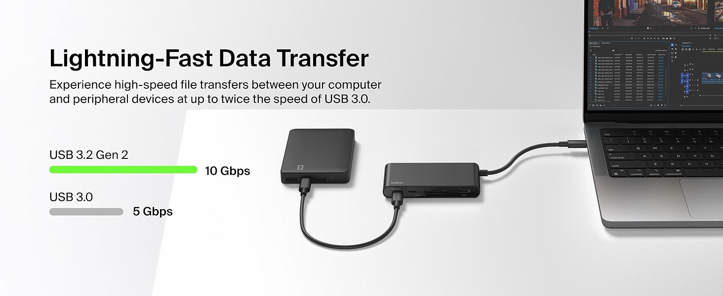 Belkin Connect 5-Port USB-C Hub with 4K HDMI