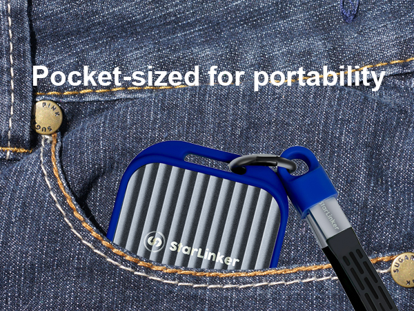 Pocket-sized for portability