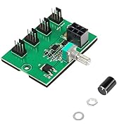 SinLoon Chassis Fan Pressure Regulating Governor, 2 Pin 3 Pin 4 Pin Fan Adapter PWM PC Chassis Co...