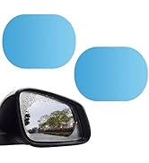 Ferianl 2PCS Car Rear View Mirror Waterproof Film, Rainproof High-definition Transparent Nano-coa...