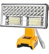 GRVODFRTA 50W 4200LM Cordless LED Work Light for DeWalt 20V Max Battery Portable Flood Lights for...