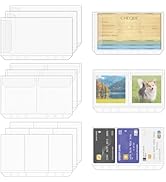 Antner 12PCS A6 Binder Pockets No Zipper Cash Envelopes for A6 6-Ring Binder, Zipless Money Folde...