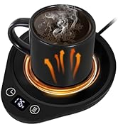 PUSEE Coffee Mug Warmer, Electric Large Candle Warmer Plate with 4H Auto Shut Off, 3-Temp Setting...
