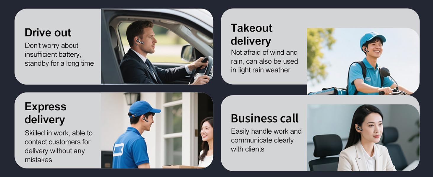one open single ear bluetooth headset for work
