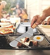Griddle Accessories Set of 20, HaSteeL Complete Stainless Steel Griddle Spatula Tools with 9” Mel...