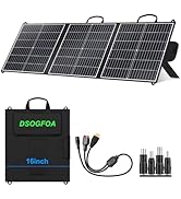 100W Solar Panel,23% High Efficient Portable Solar Charger,Lightweight Solar Panels for Camping H...