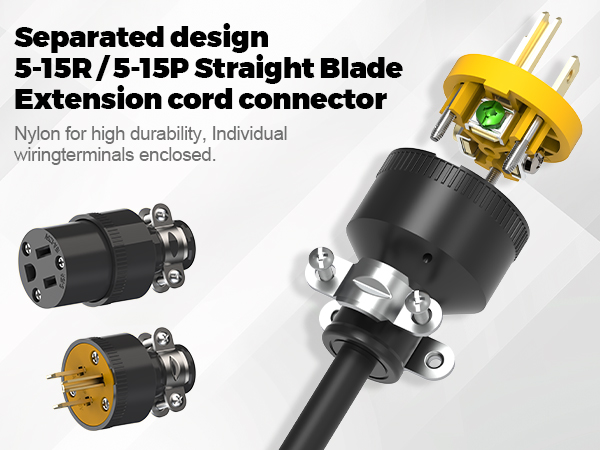 5-15R/5-15P Extension Cord Connector