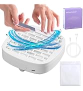 Nail Dust Collector with 10Pcs Filter Pads,Compact Nail Vacuum Fan Dust Collector for Beginner,Po...
