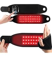 Keneo Red Light Therapy Hand Wrist, 660nm & 850nm Near Infrared Light Therapy Device, 3 Heat & Vi...