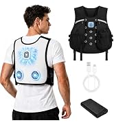 Sovrelon Portable Cooling Vest with 2 Fans &amp; Cooling Plate, 3 Cooling Power Settings, Portable Ai...