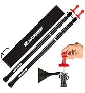 Tarp Poles Heavy Duty Adjustable, AVOFOREST Aviation Aluminum 8.7FT Tent Poles Lengthen and Thick...